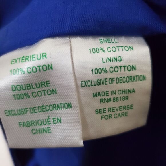 Lilly Pulitzer Royal Blue Eyelet Kaylee Shift Dress Size 6 Cotton Ruffle - Picture 10 of 11